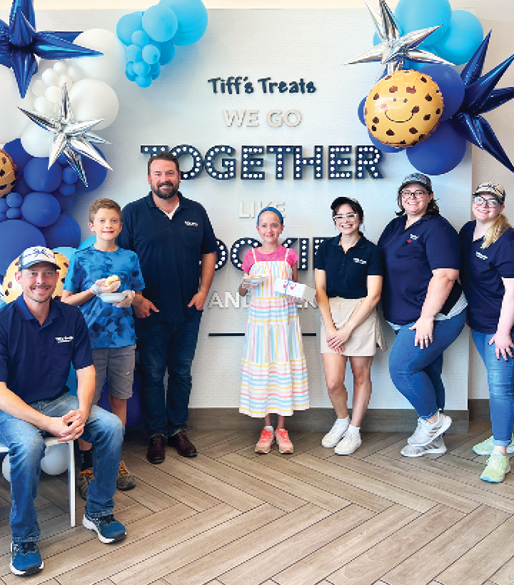 Tiff's staff with Josephine, a CH patient and contest winner