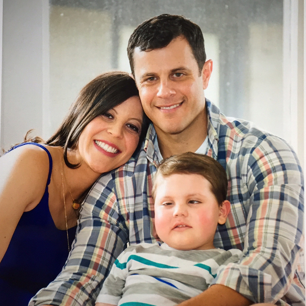 Connor with his parents during his battle with DIPG