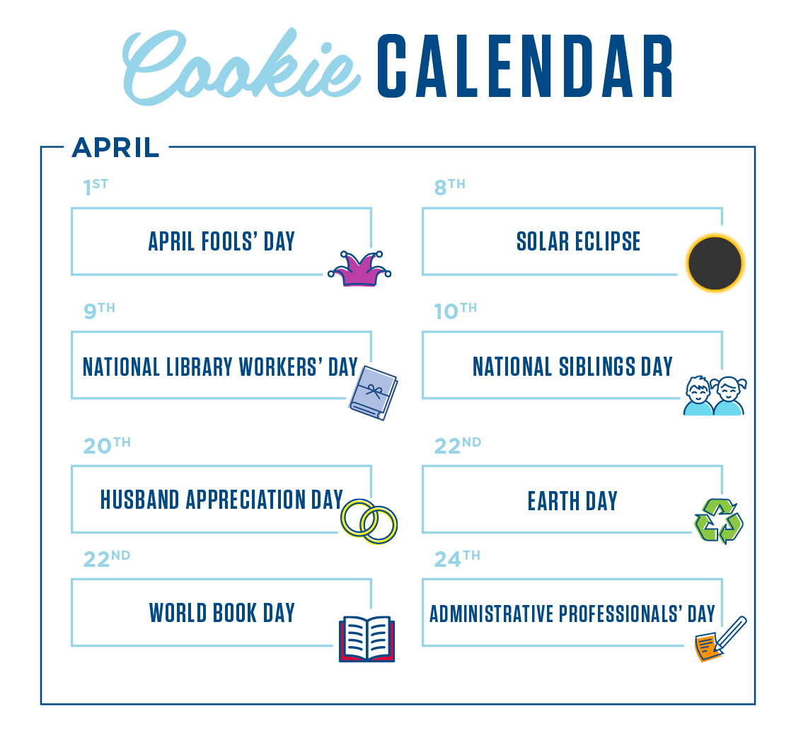 April 2024 Cookie Calendar